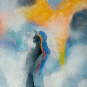 After tomorrow - akryl på papir.