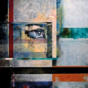 Flyktig blikk - akryl på lerret.