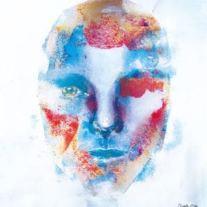 Digitalt manipulert akrylmaleri. SE.