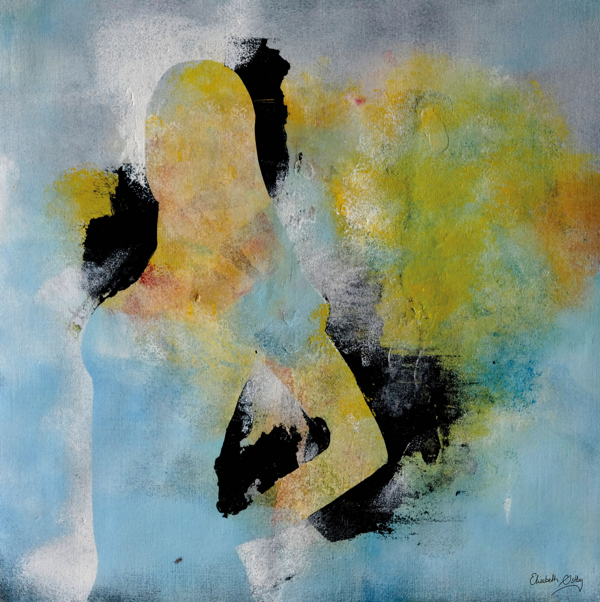 Akrylmaleri. Stolt holdning.