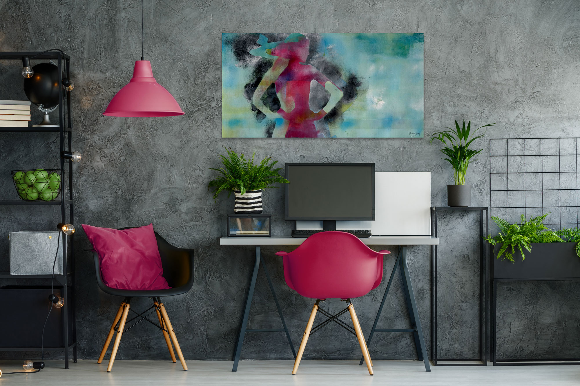 Attitude - et akrylmaleri.